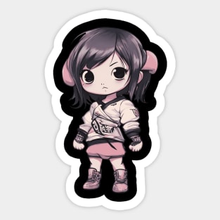 Charming Chibi Kawaii Girl Sticker